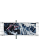 Bâche PVC (fixation tourillons en bois et sandows)