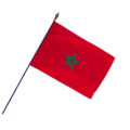 Drapeau Maroc avec hampe