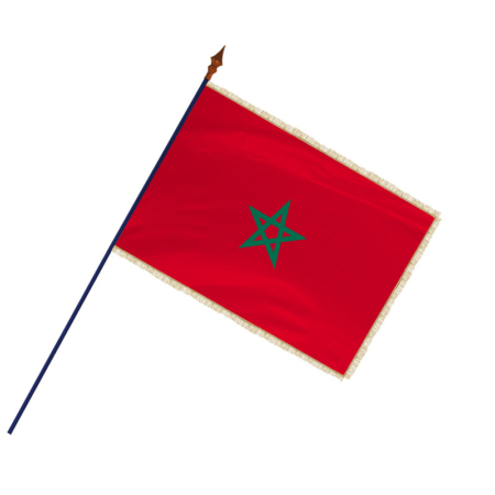 Drapeau Maroc avec hampe
